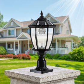 Landscape Solar Post Light, Outdoor Patio Solar Lamp with Remote Control, Cool and Warm Lights, LED Light Decor for Garden Deck Street, Waterproo