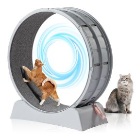 Quiet Cat Treadmill - Animal Print Non-Electric Pet Exercise Wheel for Cats & Small Dogs Manual Running Wheel Battery-Free Indoor Pet Fitness Rol