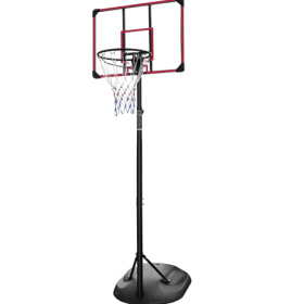 Portable Basketball Hoop System Stand Height Adjustable 7.5ft - 9.2ft with 32 Inch Backboard and Wheels for Youth Adults Indoor Outdoor Basketbal (Option: China)